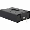 Pengeskabe^Bil Safe med lås - Robust metalboks til værdigenstande | Farve: Sort | Størrelse: 21.8x16x7 cm
