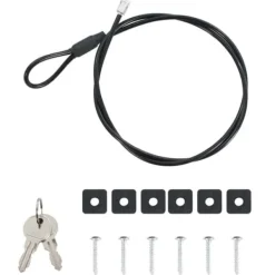 Pengeskabe^Bil Safe med lås - Robust metalboks til værdigenstande | Farve: Sort | Størrelse: 21.8x16x7 cm