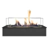 Sale Bioetanolbrenner S (4114LB) med innebygd leppe - Sort - bioetanol innebygget komfyr med patentert keramisk stein - 2 KW varme Pejse