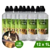 Clearance Bioethanol CL100 (12X 1 liter) - 100 % ren bioethanol - Lugtfri - Hollandsk oprindelse - Miljøvenligt brændstof Tilbehør Til Brændeovne & Pejse
