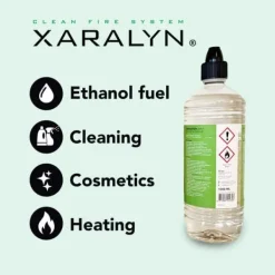 Hot Bioethanol CL100 (24X 1 liter) - 100 % ren bioethanol - Lugtfri - Hollandsk oprindelse - Miljøvenligt brændstof Tilbehør Til Brændeovne & Pejse