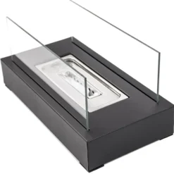Viking Choice Brændeovne^Bioethanolbrænder - bordpejs - 35x18x16,5cm - sort