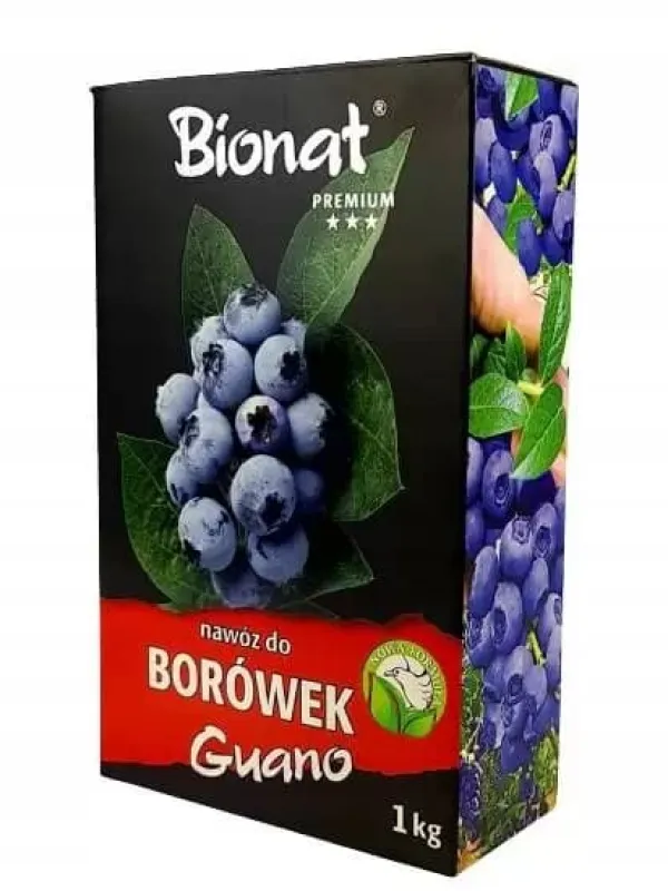 Gødningsmidler^BIONAT GUANO-GØDNING TIL BLÅBÆR OG ANDRE SYREFARLIGE GØDNINGSMIDLER 1 KG ØKOLOGISK