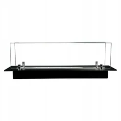 Online Biopejs / Flush indsats 65 cm / Sort mat med glas / TÜV certifikat / Flush indsats Pejse