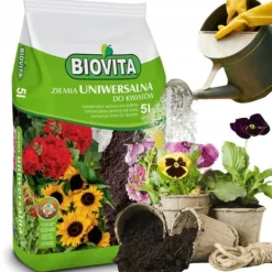 Best BIOVITA UNIVERSAL BLOMSTERJORD 5 LITER MED GØDNING Jord & Sand