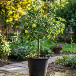 Træ^Æbletræ - Sæt med 2 - Malus - Højde 60-70cm - ⌀17cm