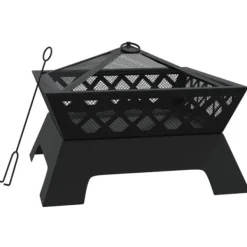 Discount Bålfad med ildrager - Dyb skål til hyggelige fremstød | Størrelse: 50 cm | Materiale: Stål Pejse