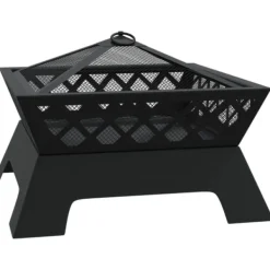 Discount Bålfad med ildrager - Dyb skål til hyggelige fremstød | Størrelse: 50 cm | Materiale: Stål Pejse