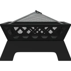 Discount Bålfad med ildrager - Dyb skål til hyggelige fremstød | Størrelse: 50 cm | Materiale: Stål Pejse