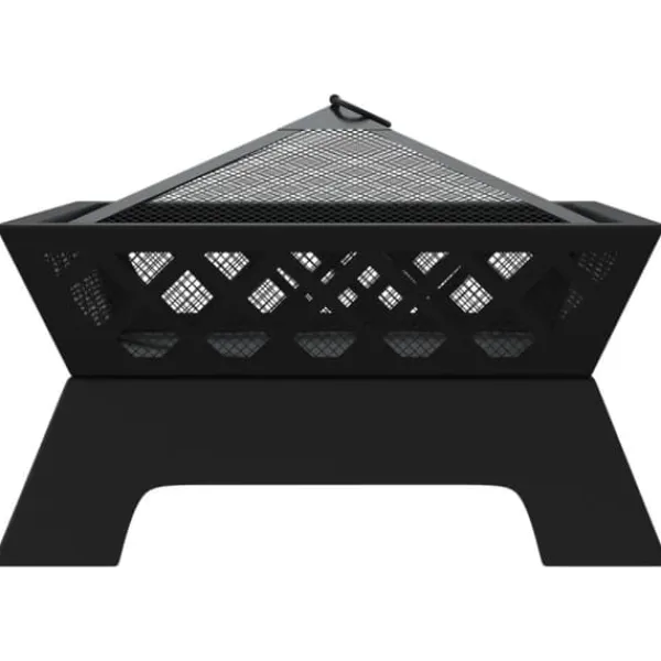 Discount Bålfad med ildrager - Dyb skål til hyggelige fremstød | Størrelse: 50 cm | Materiale: Stål Pejse