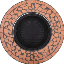 New Bålfad mosaik 68 cm keramik terracottafarvet - Ildsted - Ildsteder - Home & Living Pejse