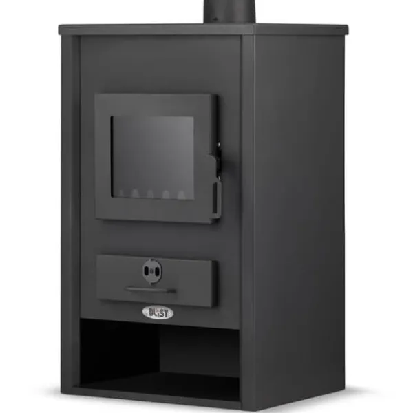 Online BLIST B2E Højtydende brændeovn med vandmantel, 15 kW, til centralvarmesystemer Brændeovne