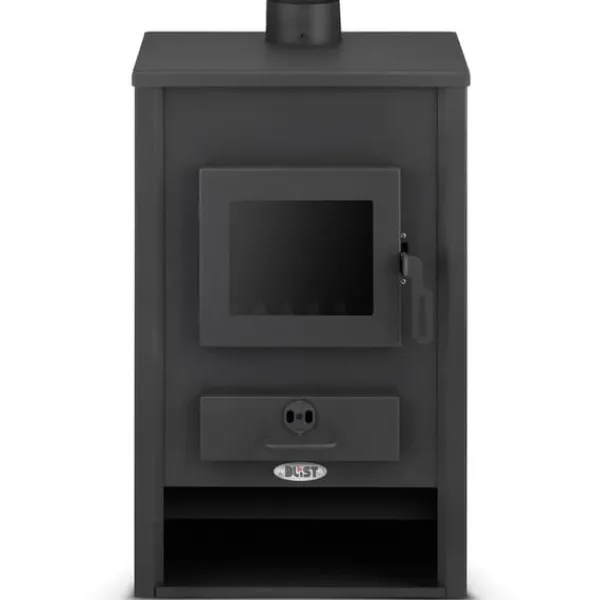 BLIST B2E Moderne Design Træbrændeovn med Vandmantel - 15 kW, Miljøvenlig Opvarmning til Designbevidste Hjem Brændeovne