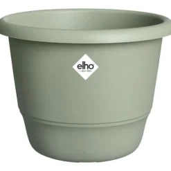 Krukker & Plantebeholdere^Blomkruka - ELHO - Amiga Round 40 - Grön - Ø 39 x H 29 cm - Utomhus - 100% återvunnet