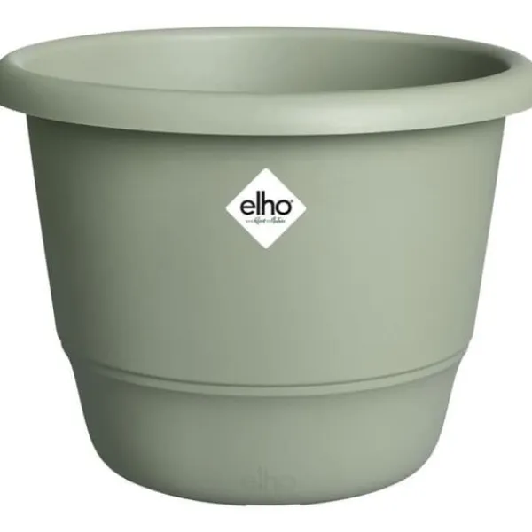 Krukker & Plantebeholdere^Blomkruka - ELHO - Amiga Round 40 - Grön - Ø 39 x H 29 cm - Utomhus - 100% återvunnet