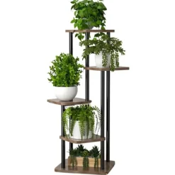 Plantestativer^BLOMSTERBED METALSTAND STÅENDE LOFT PLANTER HYLDE 106 CM [BLOMSTERBED1]