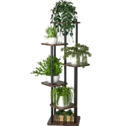 Plantestativer^BLOMSTERBED METALSTATIV STÅENDE LOFTPLANTEHYLDE 132 CM [BLOMSTERBED2]