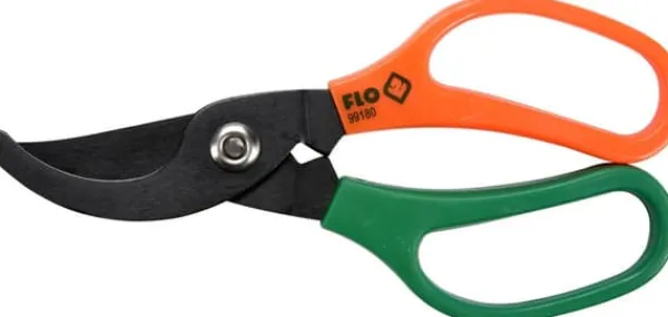 Haveværktøj^BLOMSTERHANDLERSAKS (TIL URTER OG BLOMSTER) MED AFRUNDET KLISTERMÆNGDE 50 MM 99180 FLO