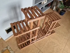 Plantestativer^Blomsterkrukke af træ til hjemmet RKB /95x116x25/ Brun
