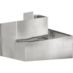 Hot Blomsterkrukke i sølv galvaniseret stål - Moderne design | Størrelse: 60x60x50 cm Krukker & Plantebeholdere
