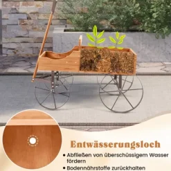 Plantestativer^Blomsterrist, 62x34x60 cm, Orange