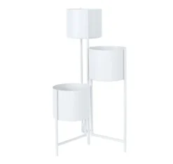 Krukker & Plantebeholdere^Blomsterstand DEIA TRIS 23x22,5xH75,5cm, varm grå