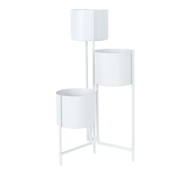 Krukker & Plantebeholdere^Blomsterstand DEIA TRIS 23x22,5xH75,5cm, varm grå