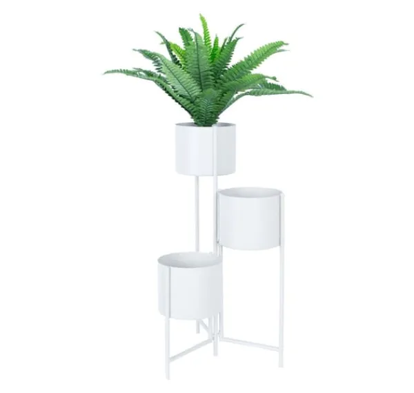 Krukker & Plantebeholdere^Blomsterstand DEIA TRIS 23x22,5xH75,5cm, varm grå