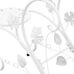 New Blomsterstander - Planteopsats 2-pak - Metal - Til Inde/Ude - Altan, Have, Stue - Hvid Plantestativer