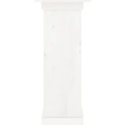 Plantestativer^Blomsterstander i massivt fyrretræ - Trendy blomsterstativer | Størrelse: 40x40x90 cm | Farve: Hvid