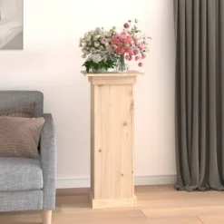 Plantestativer^Blomsterstander i massivt fyrretræ - Stilfuldt design | Størrelse: 40x40x90 cm