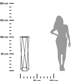 Plantestativer^Blomsterstander til planter sort 100 cm