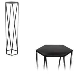 Plantestativer^Blomsterstander til planter sort 100 cm