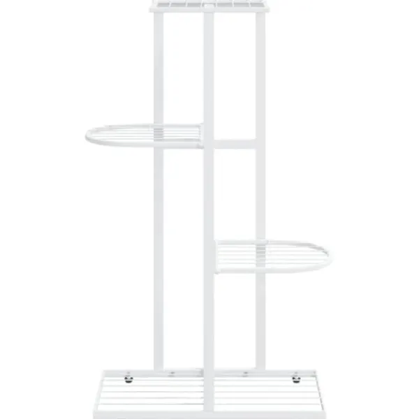 Clearance Blomsterstativ i 4 niveauer 43x22x76 cm metal hvid - Plantestativ - Plantestativer - Home & Living Plantestativer