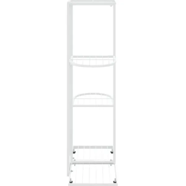 Clearance Blomsterstativ i 4 niveauer 43x22x76 cm metal hvid - Plantestativ - Plantestativer - Home & Living Plantestativer