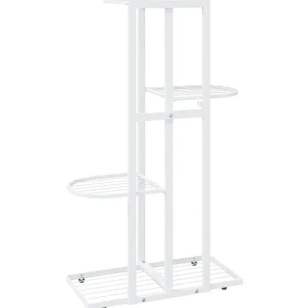 Clearance Blomsterstativ i 4 niveauer 43x22x76 cm metal hvid - Plantestativ - Plantestativer - Home & Living Plantestativer
