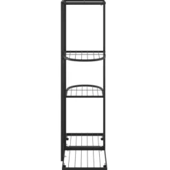 Plantestativer^Blomsterstativ i 4 niveauer 43x22x76 cm metal sort - Plantestativ - Plantestativer - Home & Living