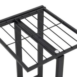 Plantestativer^Blomsterstativ i 4 niveauer 43x22x76 cm metal sort - Plantestativ - Plantestativer - Home & Living