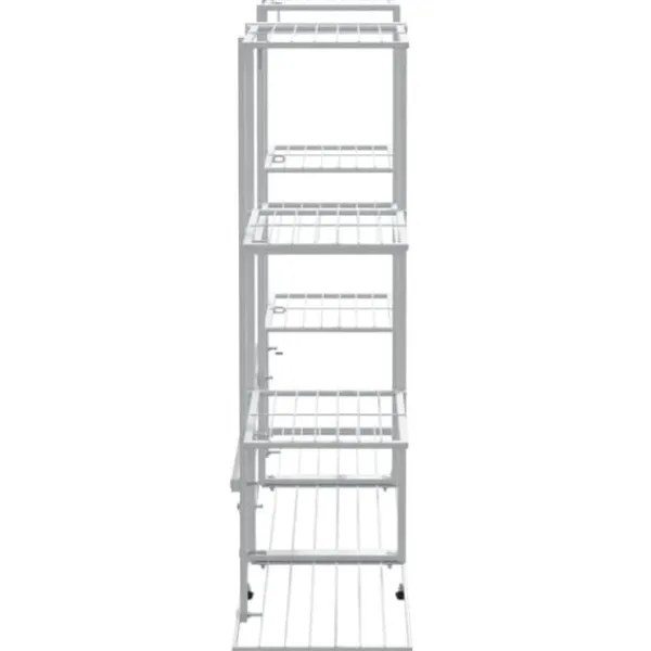 New Blomsterstativ i jern - Plantestativ | Farve: Hvid | Størrelse: 94,5x25x89 cm Plantestativer
