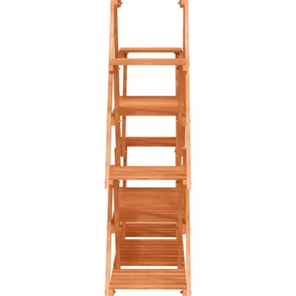 Clearance Blomsterstativ i massivt fyrretræ - Plantestativ til indendørs & udendørs brug | Størrelse: 110x25x105 cm Plantestativer