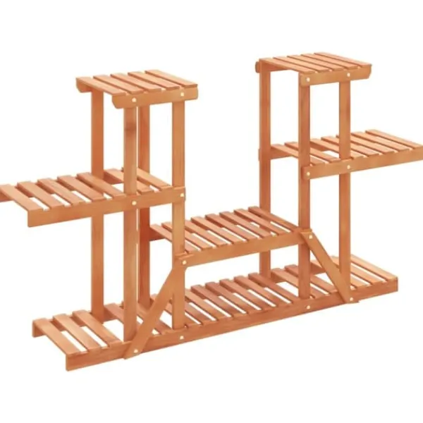 New Blomsterstativ i massivt fyrretræ - Plantestativ til indendørs og udendørs brug | Størrelse: 110x25x73 cm Plantestativer