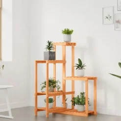 Plantestativer^Blomsterstativ i massivt fyrretræ - Plantestativ | Størrelse: 62,5x61,5x101,5 cm