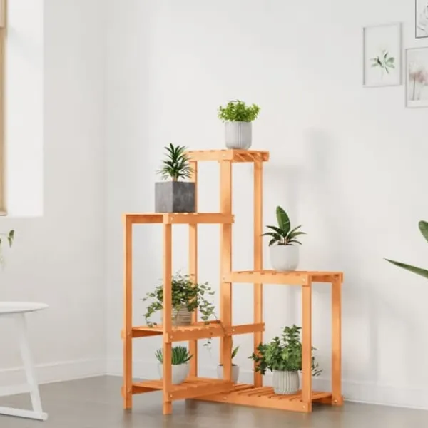 Plantestativer^Blomsterstativ i massivt fyrretræ - Plantestativ | Størrelse: 62,5x61,5x101,5 cm