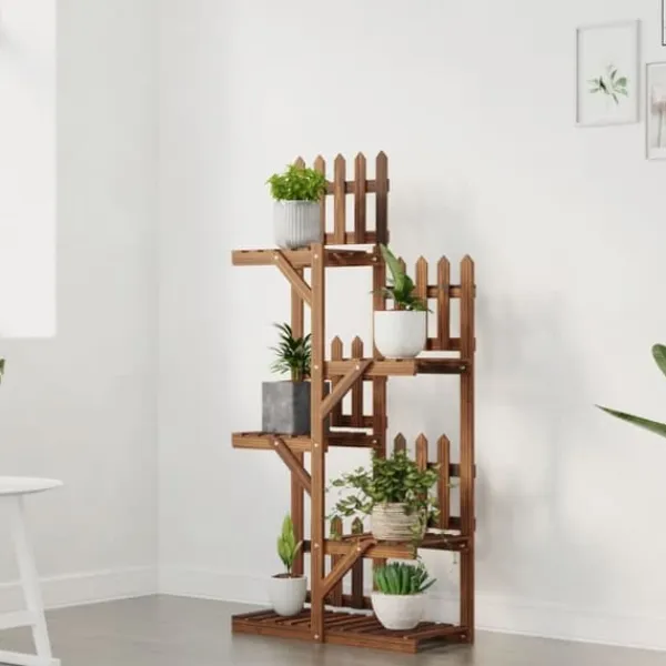 New Blomsterstativ i massivt fyrretræ - Plantestativ | Størrelse: 60x25x130 cm Plantestativer