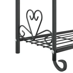 Discount Blomsterstativ i stål – 3-hylder | Farve: Sort | Størrelse: 56x30x96 cm Plantestativer