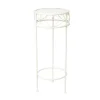 Havedekorationer^Blomsterstativ SANDY D25xH60cm, antik hvid