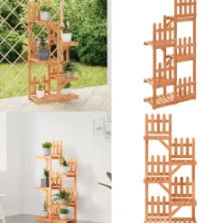 Plantestativer^Blomsterstativ 60x25x130 cm massivt fyrretræ - Blomsterstativ - Blomsterstativer - Home & Living