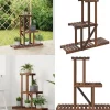 Clearance Blomsterstativ 81x25x75,5 cm massivt fyrretræ - Blomsterstativ - Blomsterstativer - Home & Living Krukker & Plantebeholdere