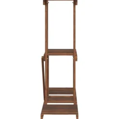 Clearance Blomsterstativ 81x25x75,5 cm massivt fyrretræ - Blomsterstativ - Blomsterstativer - Home & Living Krukker & Plantebeholdere