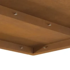 Pejse^Bålsted i forvitret stål - Firkantet bålplads | Størrelse: 60 x 60 x 30 cm | Farve: Brun